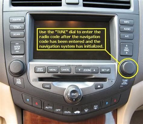 radio code for a 2007 honda accord